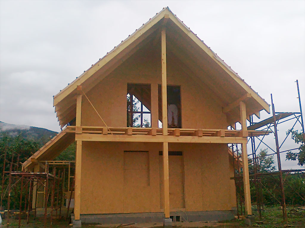 montované domy - drevo 1